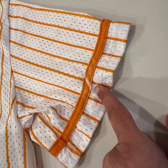 Nickelodeon y2k Retro Graphic Baseball Jersey Men's Medium Orange/White Rugrats - Picture 10 of 10